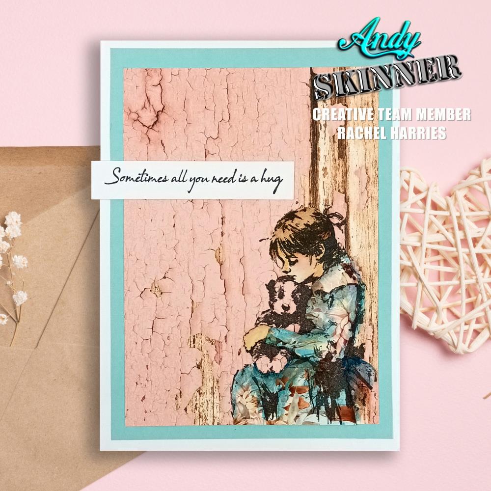 Creative Expressions 3.5"X5.25" Rubber Stamp By Andy Skinner - All You Need is a Hug