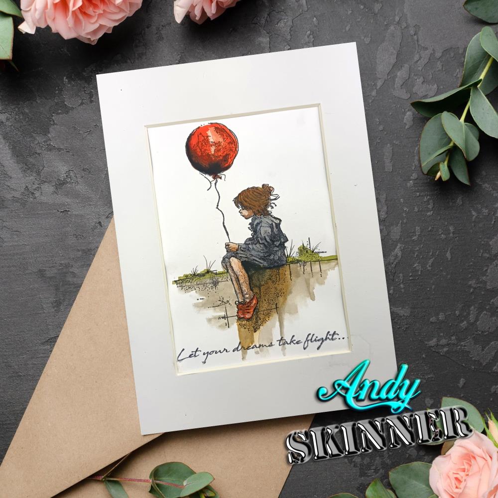 Creative Expressions 3.5"X5.25" Rubber Stamp By Andy Skinner - Let Your Dreams Take Flight