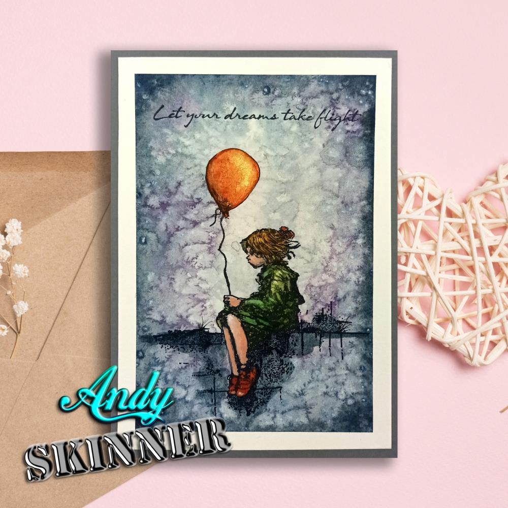 Creative Expressions 3.5"X5.25" Rubber Stamp By Andy Skinner - Let Your Dreams Take Flight