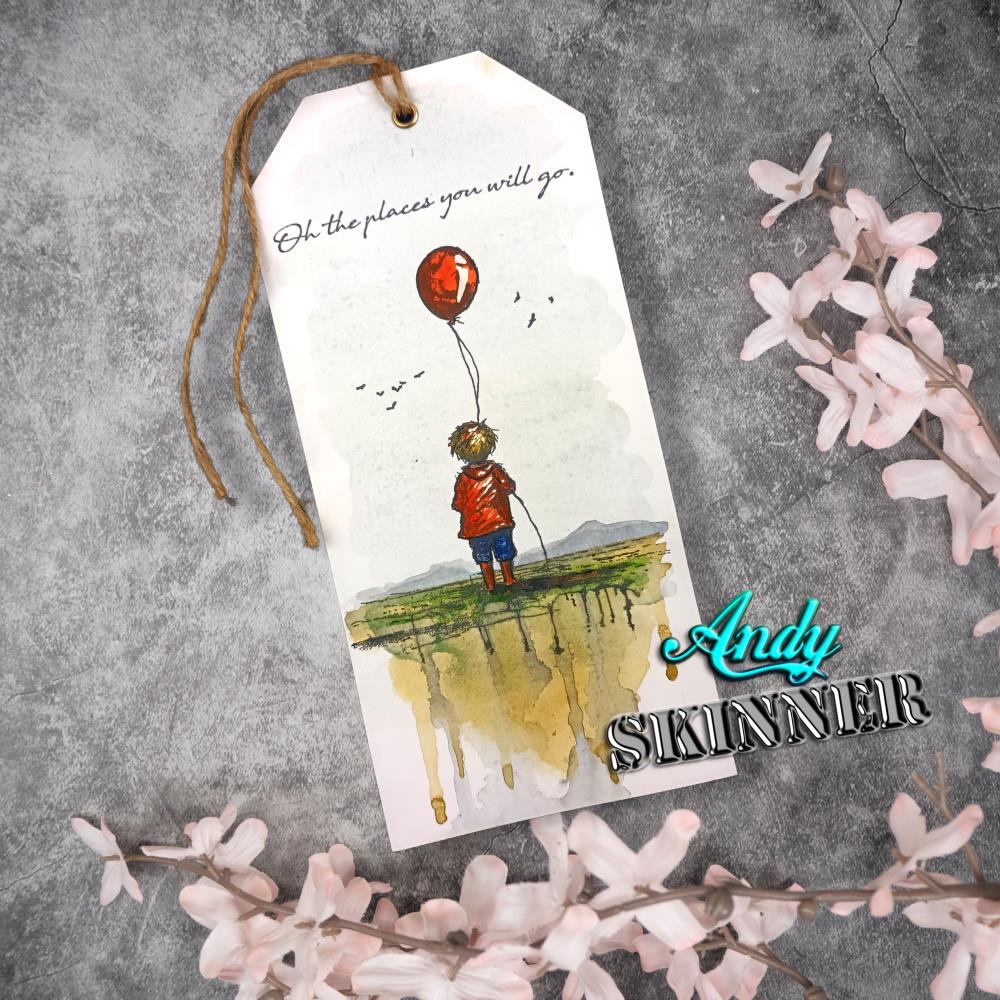 Creative Expressions 3.5"X5.25" Rubber Stamp By Andy Skinner - The Places You Will Go