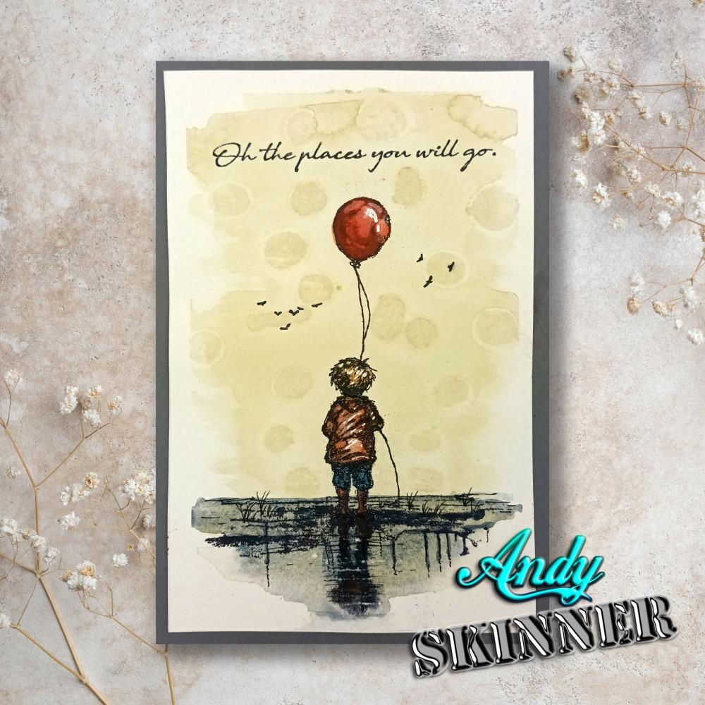 Creative Expressions 3.5"X5.25" Rubber Stamp By Andy Skinner - The Places You Will Go