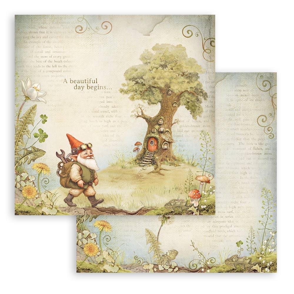 Stamperia 12x12 Scrapbooking Pad - Hidden Grove