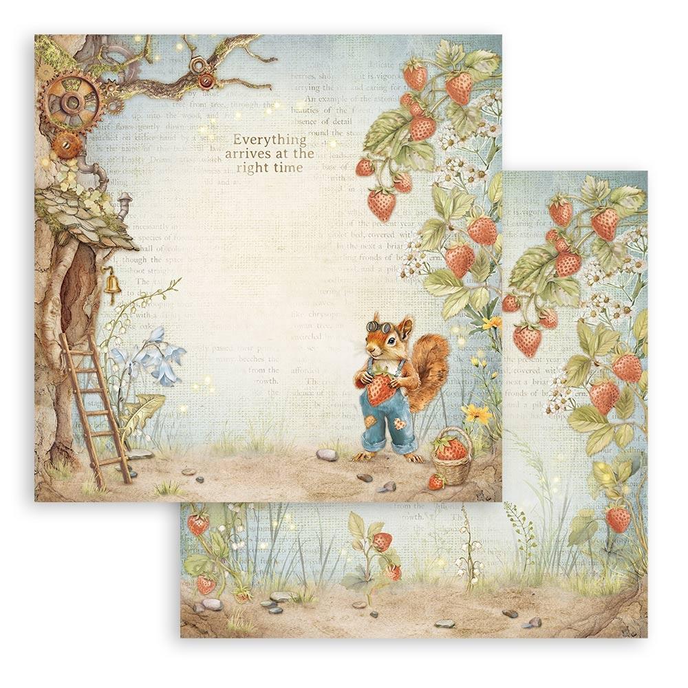 Stamperia 12x12 Scrapbooking Pad - Hidden Grove