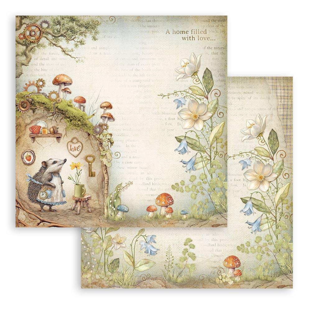 Stamperia 12x12 Scrapbooking Pad - Hidden Grove