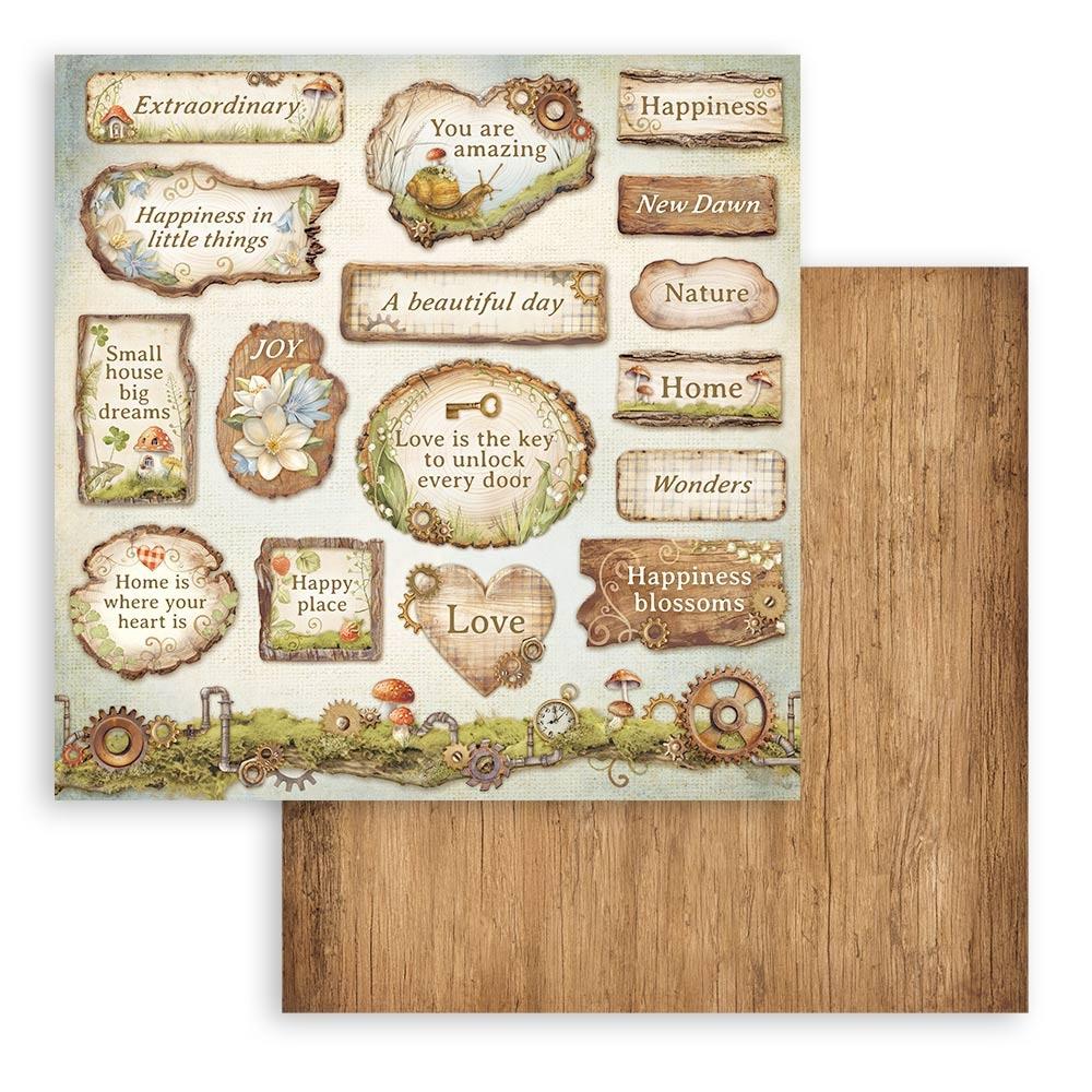 Stamperia 12x12 Scrapbooking Pad - Hidden Grove