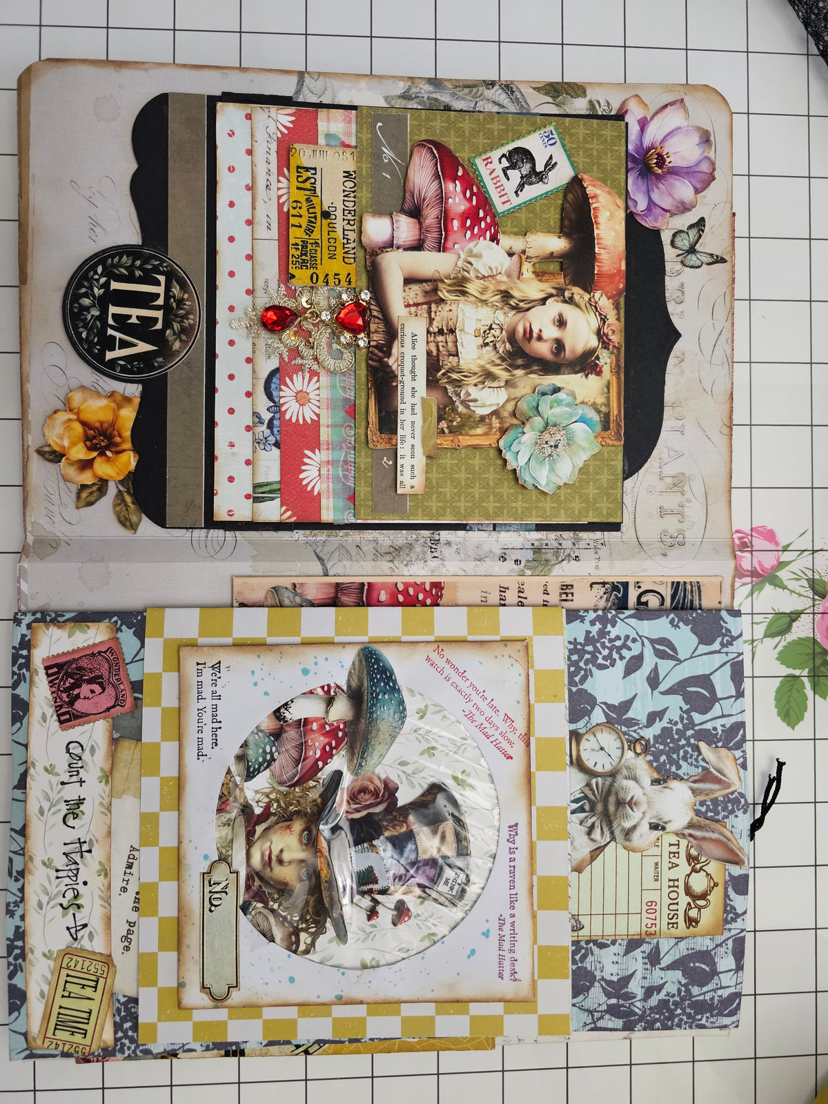 Wonderland Mixed Media Folio by Jen Bishop - INCLUDES BONUS!