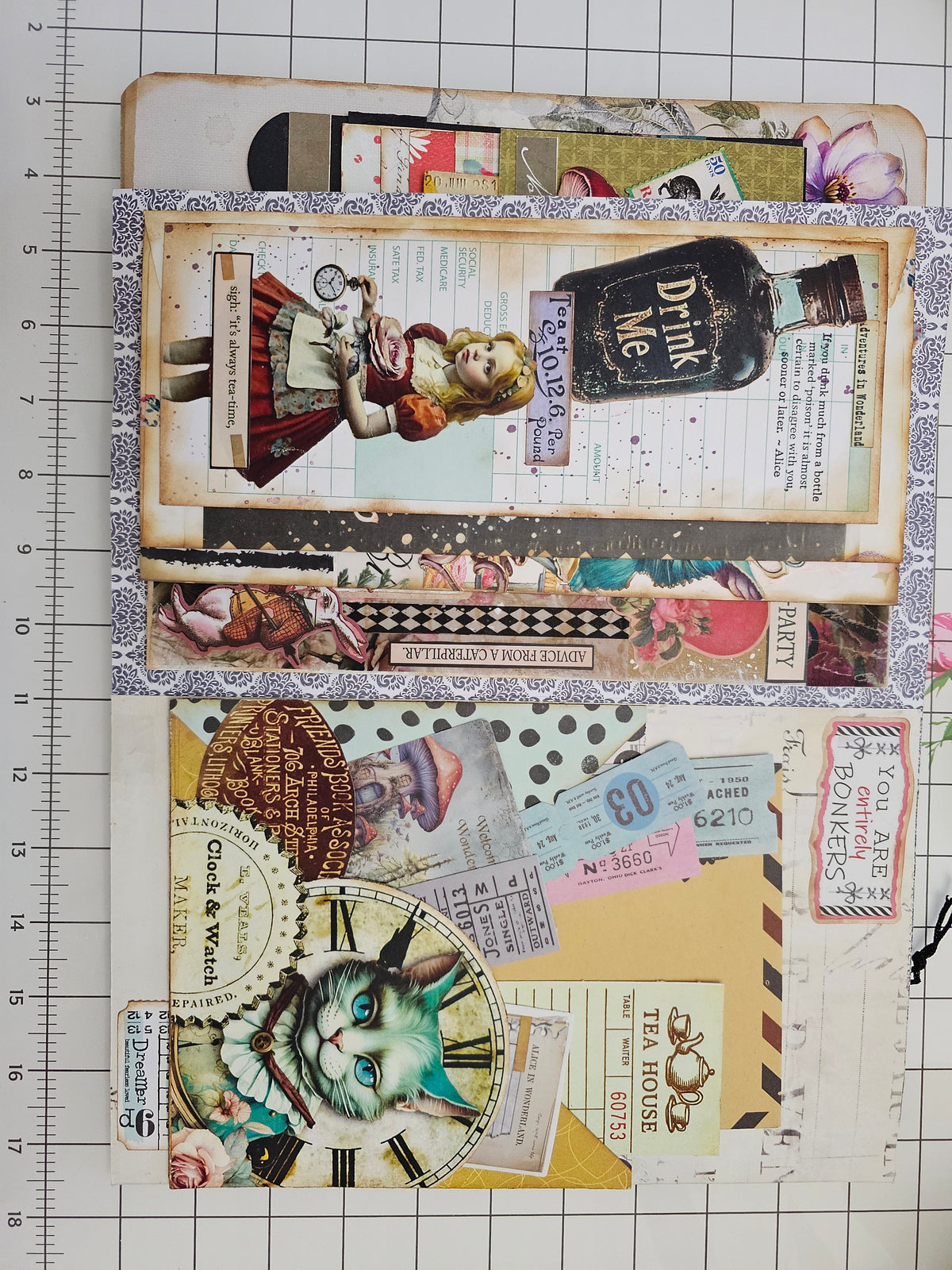 Wonderland Mixed Media Folio by Jen Bishop - INCLUDES BONUS!