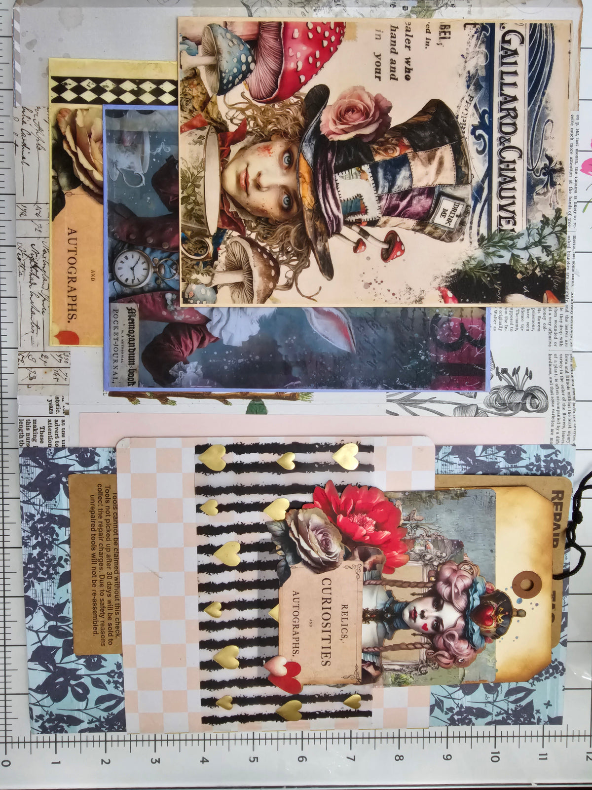 Wonderland Mixed Media Folio by Jen Bishop - INCLUDES BONUS!
