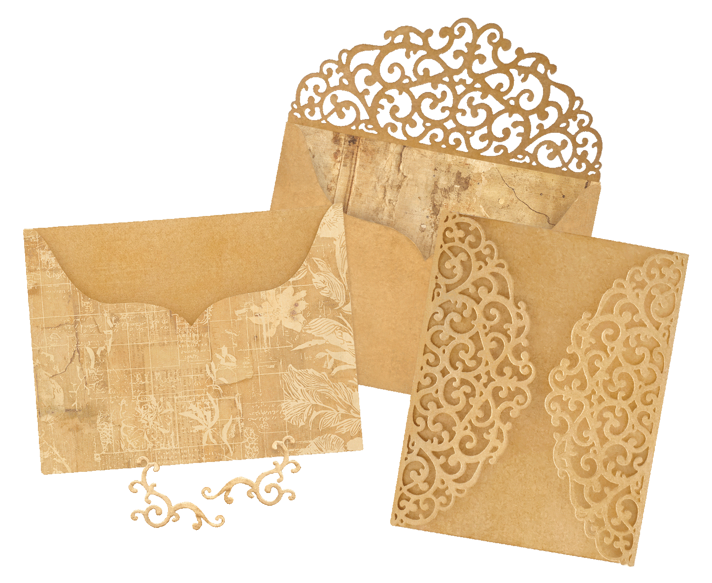 Graphic 45 - Ornate Gatefold Envelope & Pocket Die