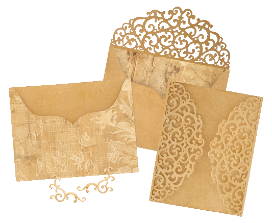 Graphic 45 - Ornate Gatefold Envelope & Pocket Die