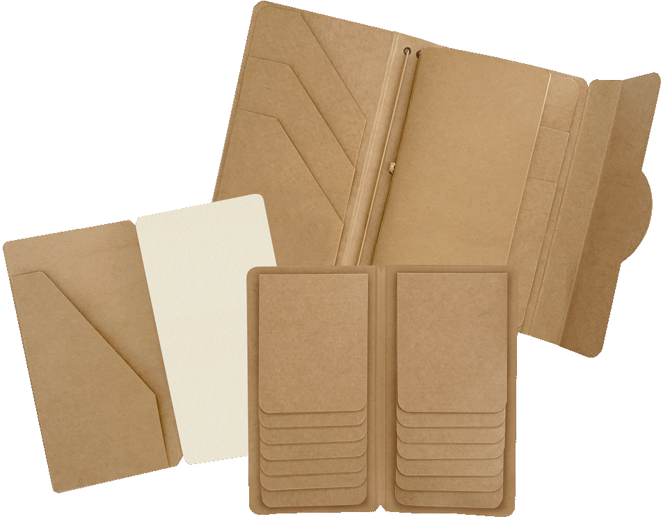 Graphic 45 - Travel Album with Inserts – Waterfall Folder & Journaling Notebooks — Kraft