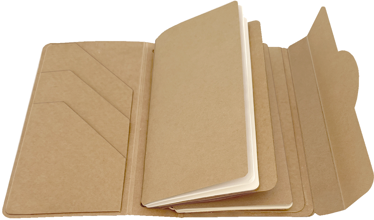 Graphic 45 - Travel Album with Inserts – Waterfall Folder & Journaling Notebooks — Kraft