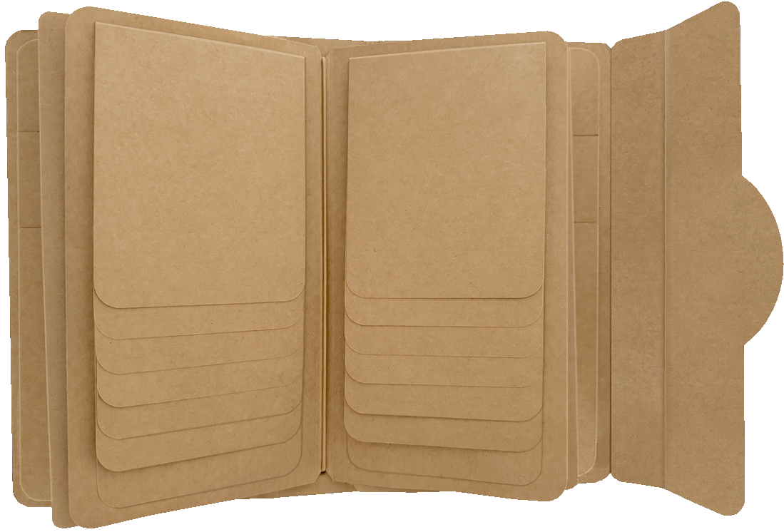 Graphic 45 - Travel Album with Inserts – Waterfall Folder & Journaling Notebooks — Kraft