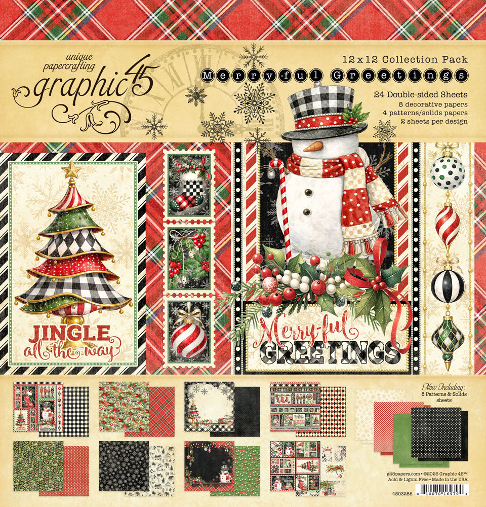 Merry-ful Greetings 12×12 Collection Pack - Graphic 45