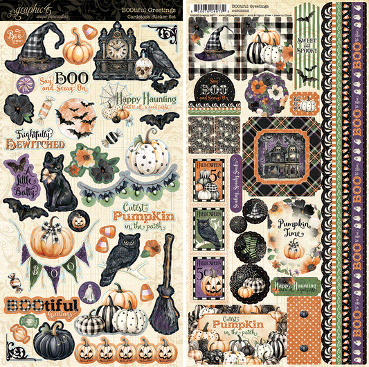 BOOtiful Greetings Sticker Set - Graphic 45