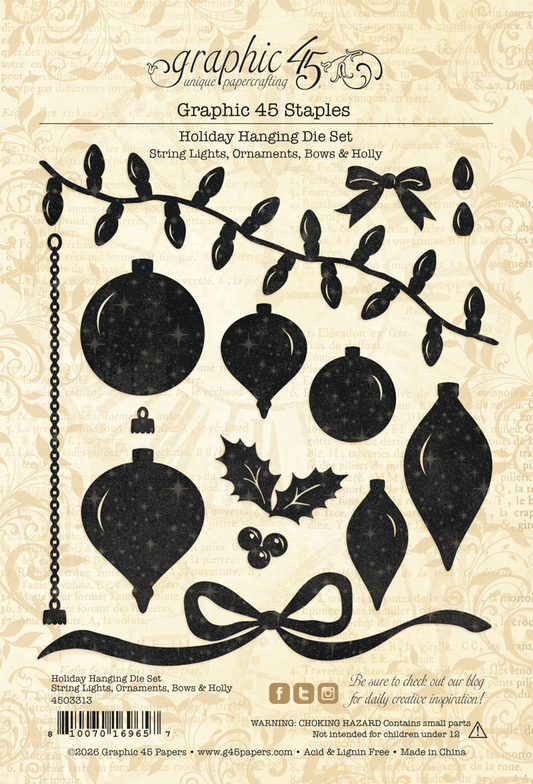 Merry-ful Greetings Holiday Hanging Die Set - Graphic 45
