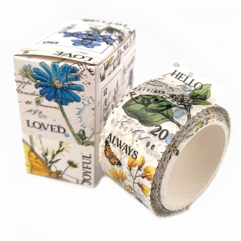49 And Market Washi Postage Tape Roll - Botanical