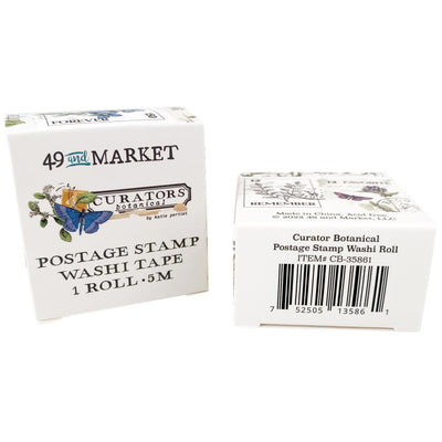 49 And Market Washi Postage Tape Roll - Botanical