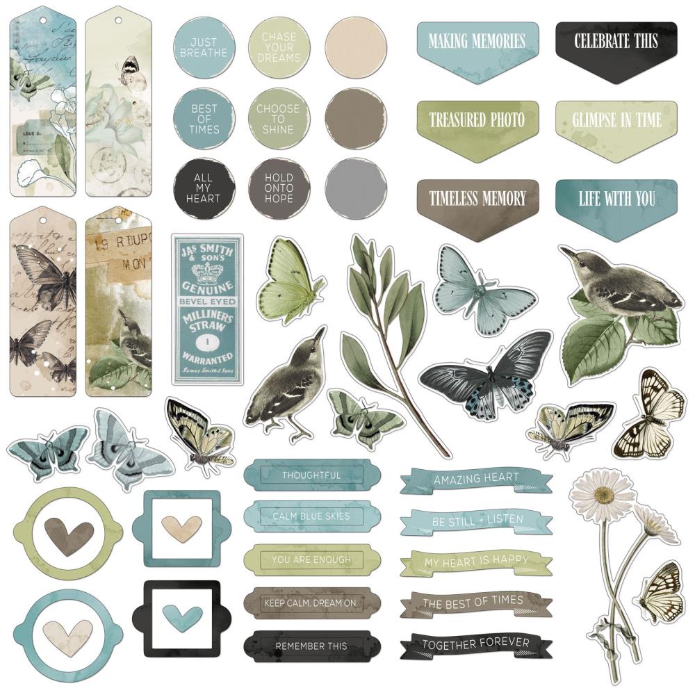 49 And Market Chipboard Set - Moonlit Garden Collection