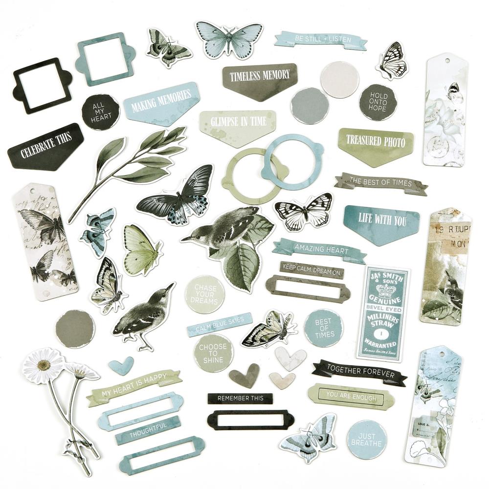 49 And Market Chipboard Set - Moonlit Garden Collection