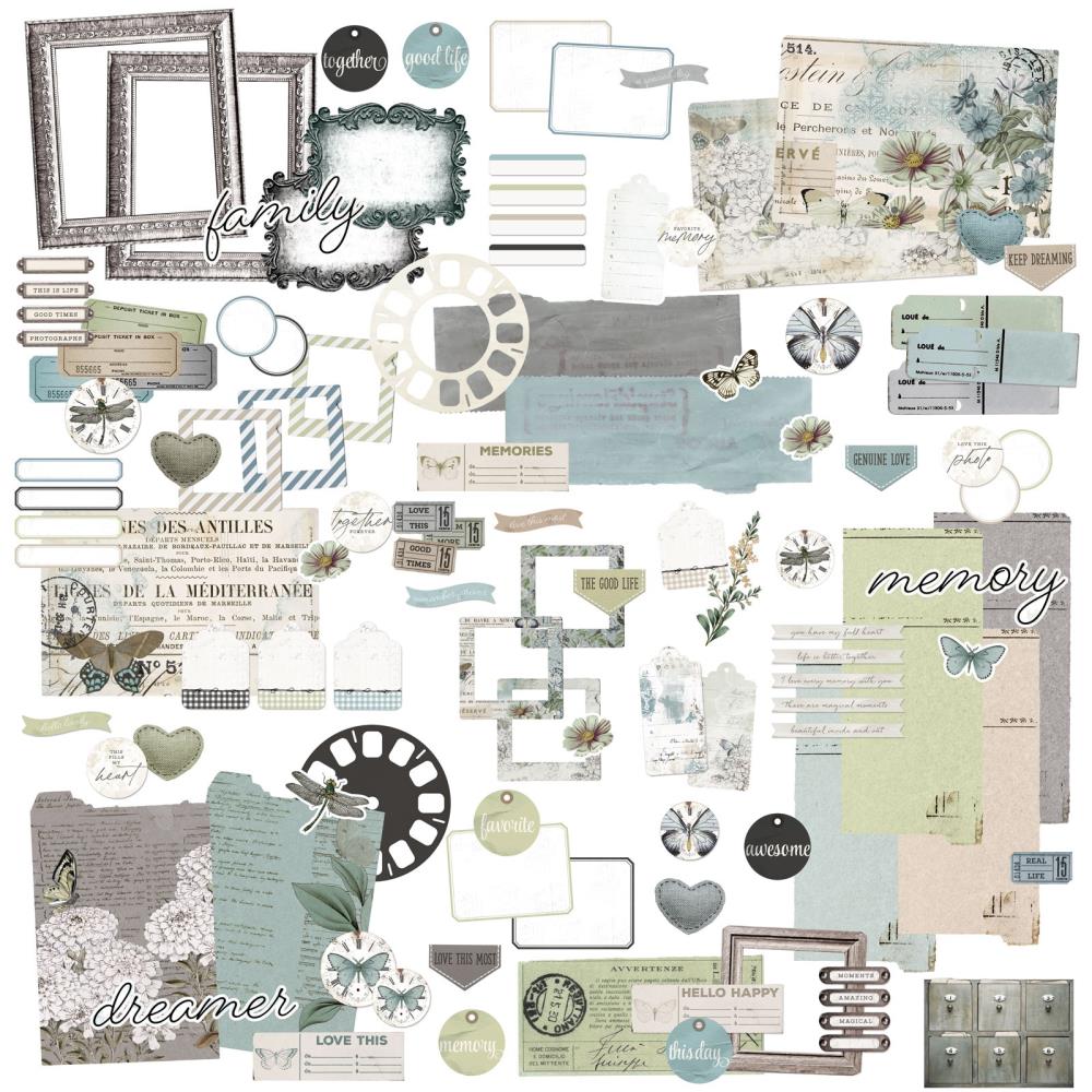 49 And Market Ephemera Bits - Moonlit Garden