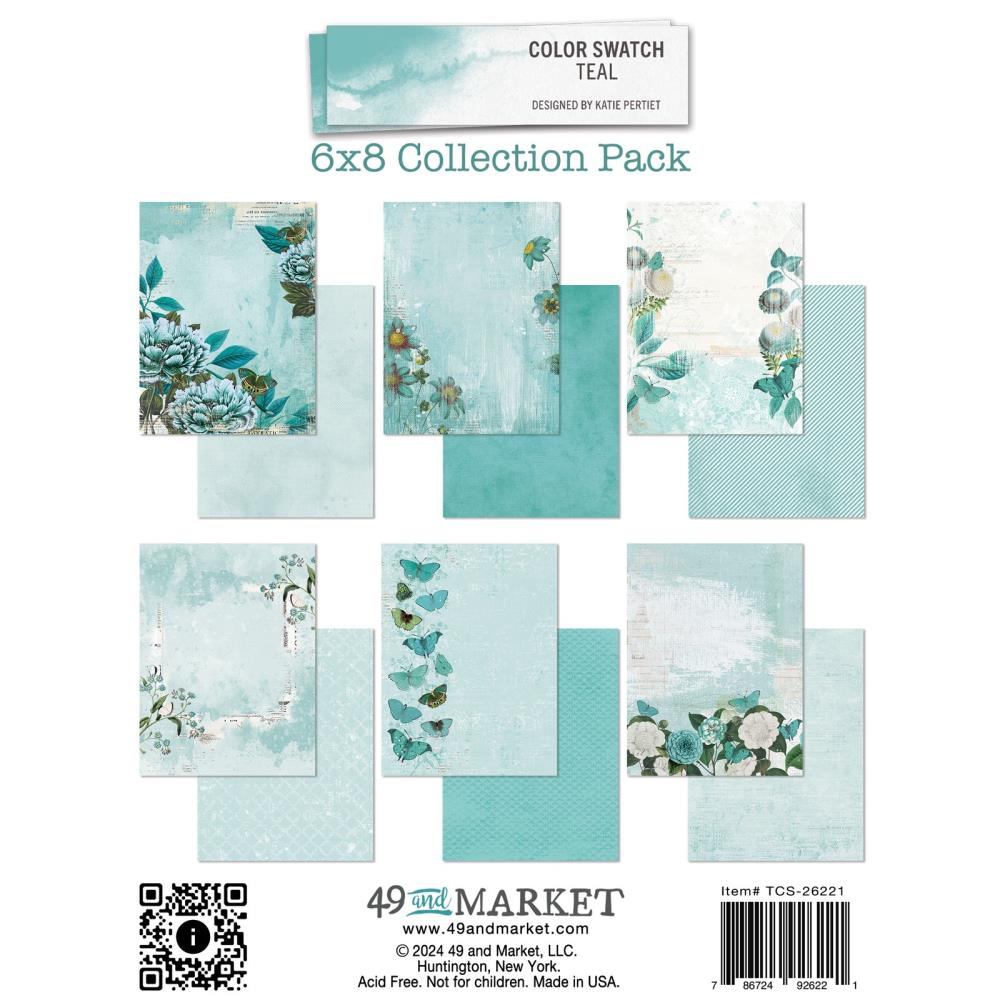 49 And Market Collection Pack 6"X8" - Teal