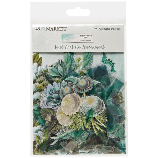 49 and Market Color Swatch: Teal Acetate Assortment