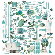49 And Market Color Swatch: Teal Laser Cut Outs