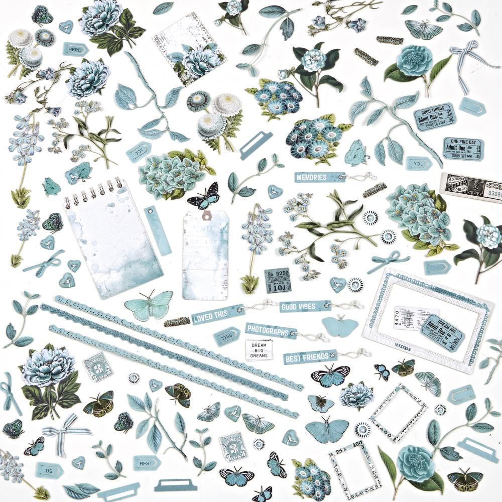 49 And Market Color Swatch: Teal Mini Laser Cut Outs