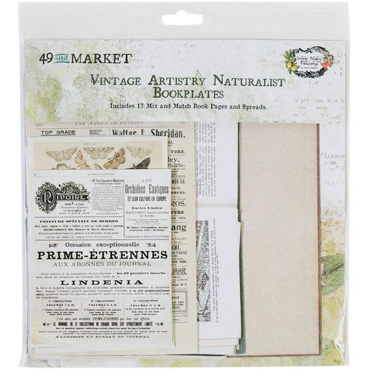 49 & Market Vintage Artistry Naturalist Bookplates