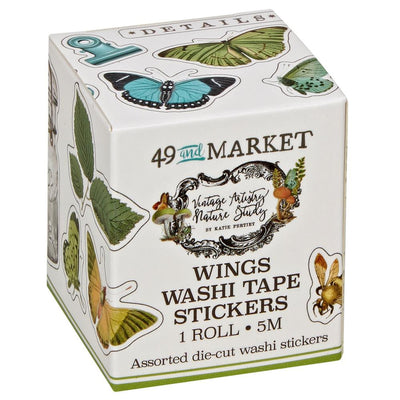 49 And Market Washi Sticker Roll - Nature Study Wings