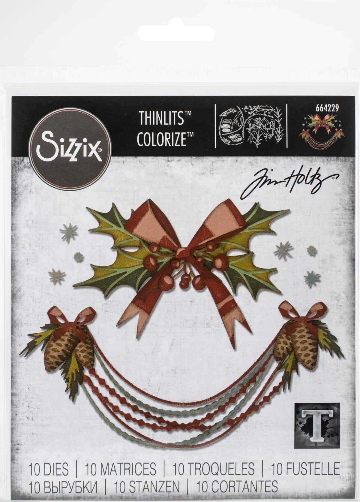 Sizzix Thinlits Dies By Tim Holtz 10/Pkg