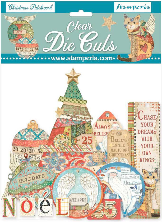 Stamperia Clear Die-Cuts - Christmas Patchwork