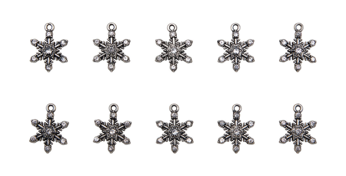 Idea-Ology Metal Adornments 10/Pkg - Snowflakes