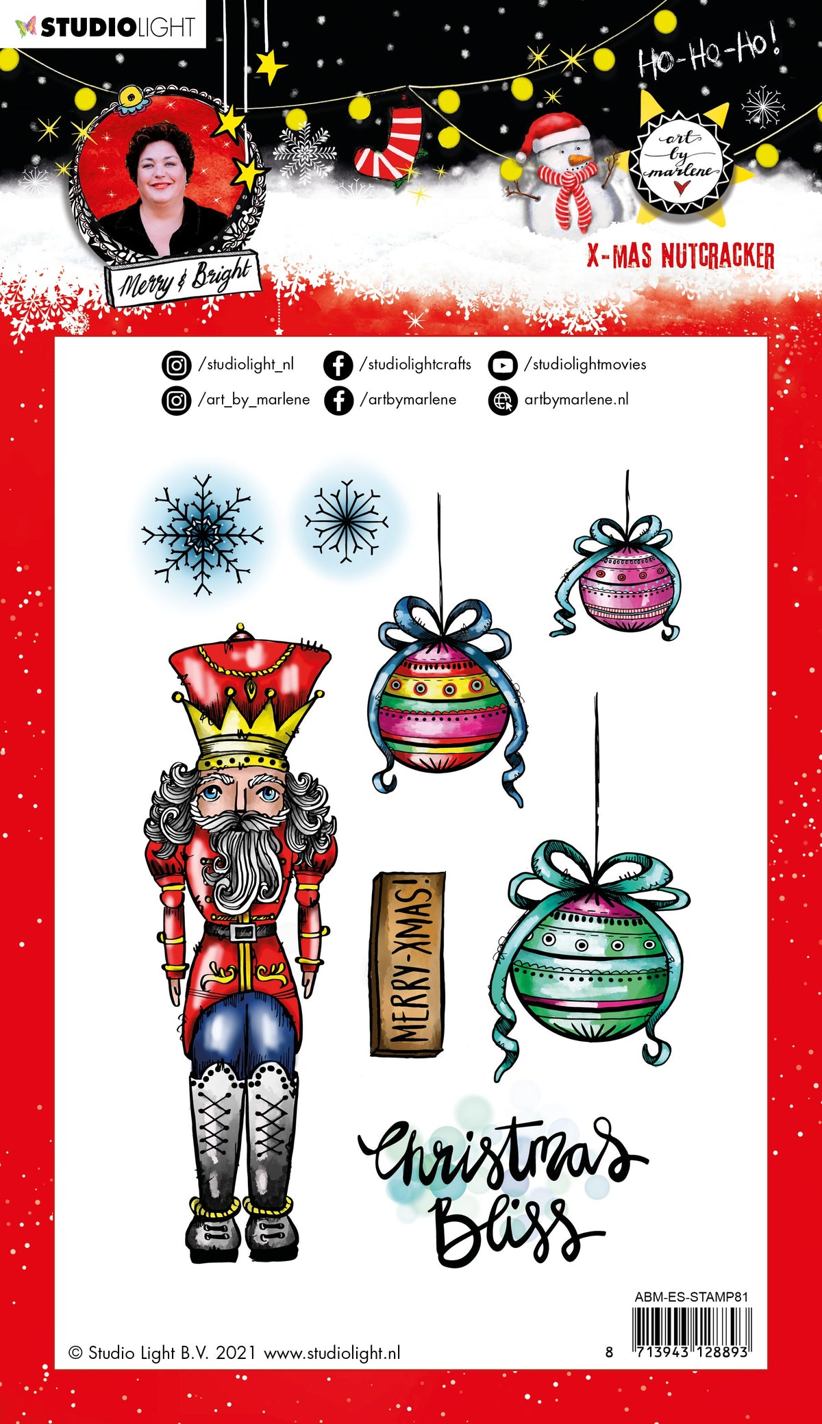 Studio Light Art By Marlene Essentials Clear Stamp - Nutcracker