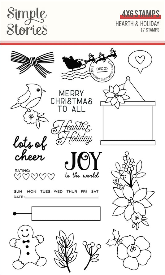 Simple Stories - Hearth & Holiday - Photopolymer Clear Stamps
