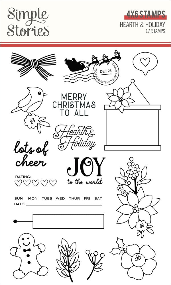 Simple Stories - Hearth & Holiday - Photopolymer Clear Stamps