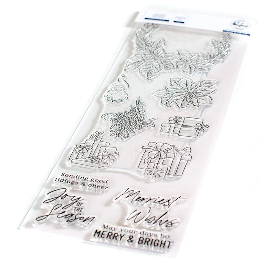 Pinkfresh Studio Clear Stamp Set 4"X12" - Holiday Elements