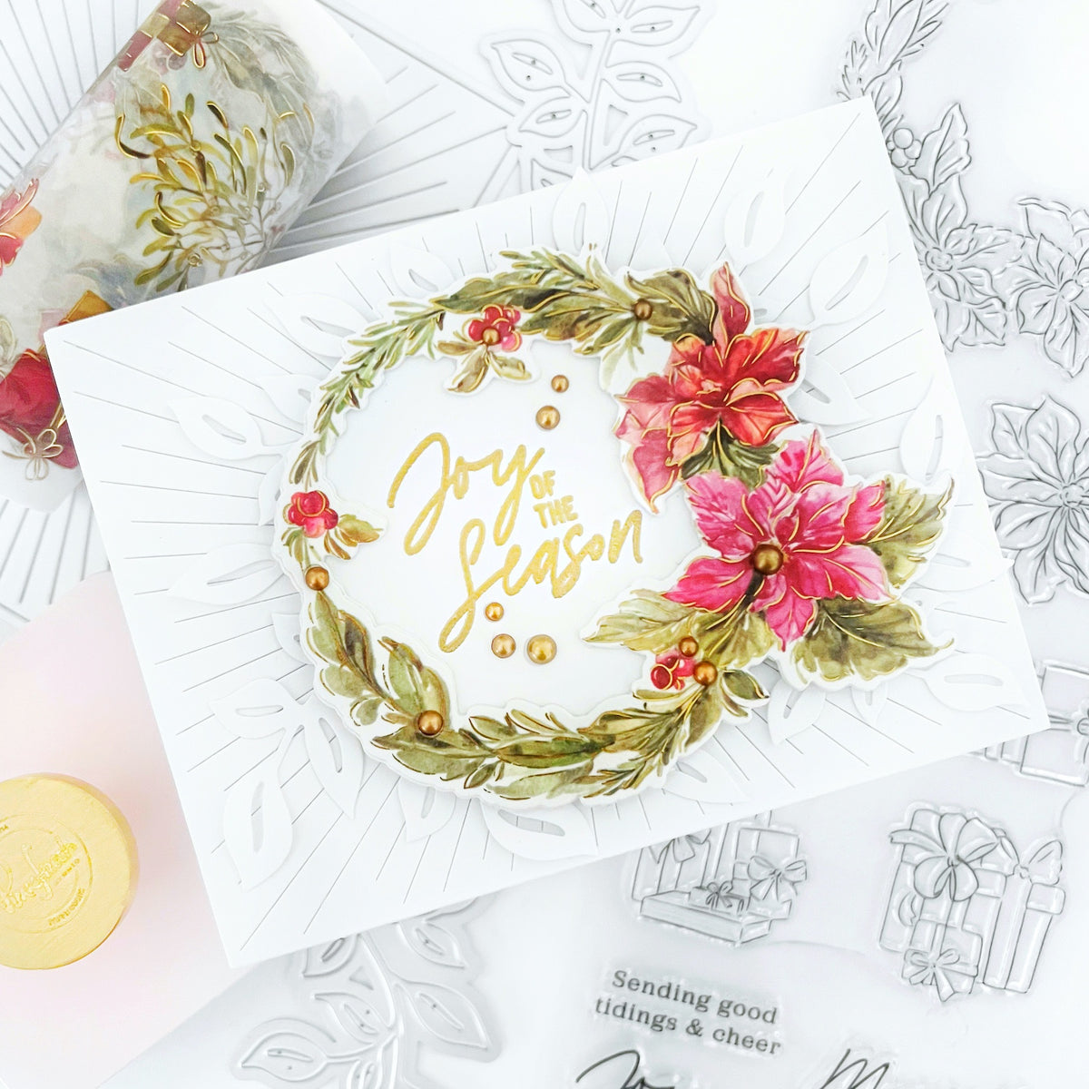 Pinkfresh Studio Clear Stamp Set 4"X12" - Holiday Elements