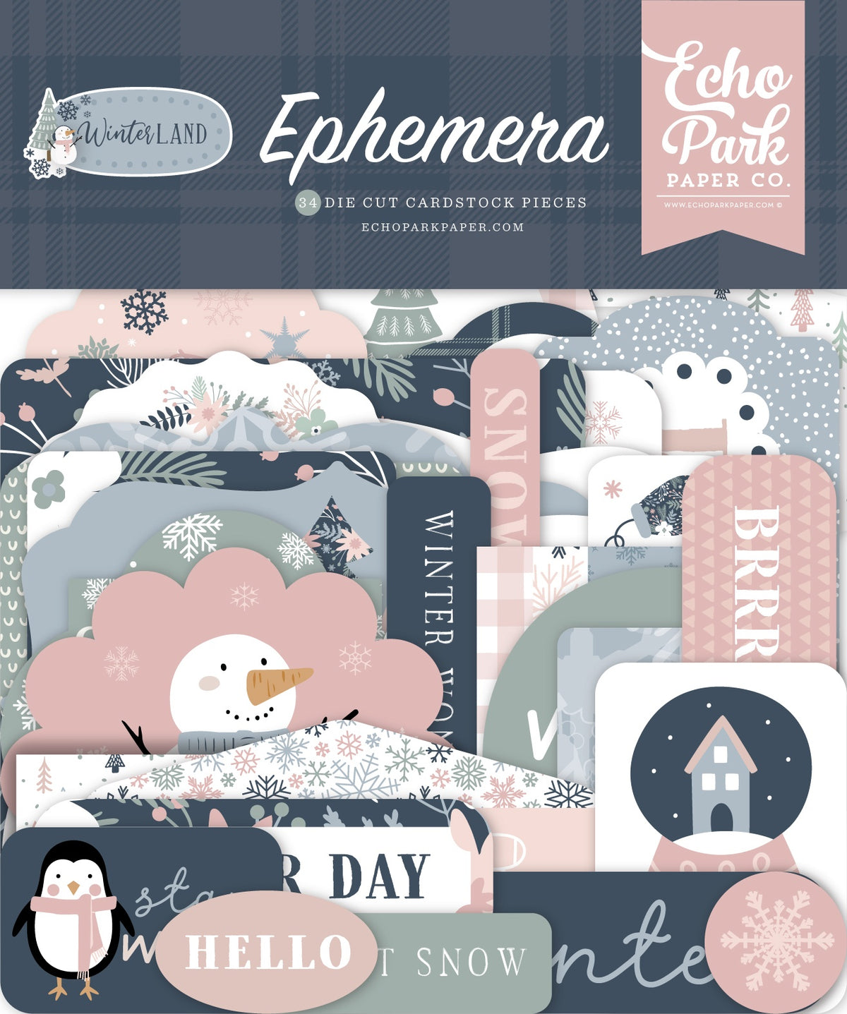 Echo Park Cardstock Ephemera - Icons, Winterland