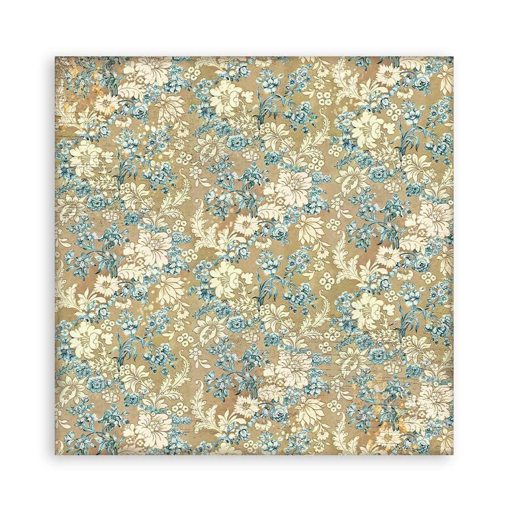 Stamperia Polyester Fabric 12"X12" 4/Pkg - Christmas Greetings