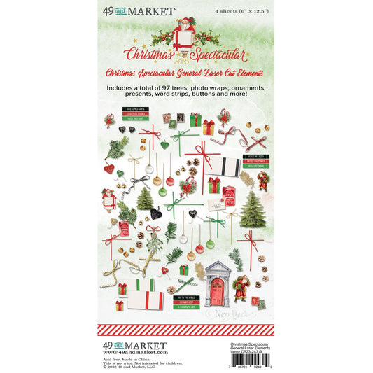 49 And Market Laser Cut Outs - Elements, Christmas Spectacular 2023