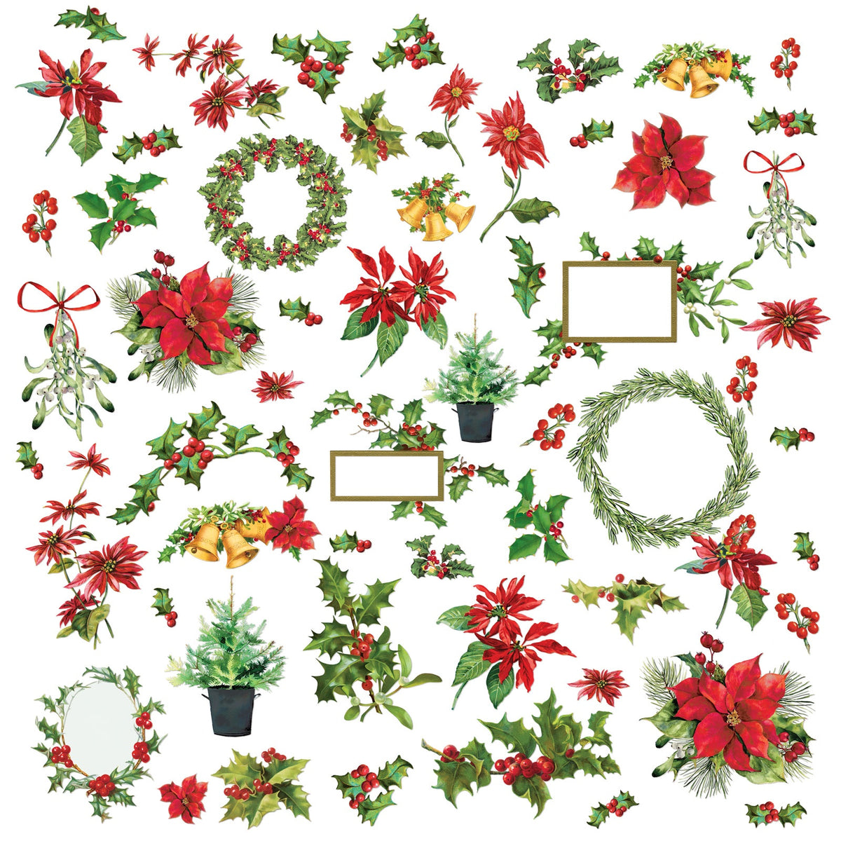 49 And Market Laser Cut Outs - Greenery, Christmas Spectacular 2023