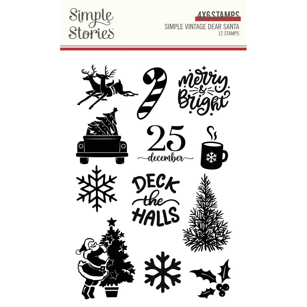 Simple Stories - Simple Vintage Dear Santa - Photopolymer Clear Stamps