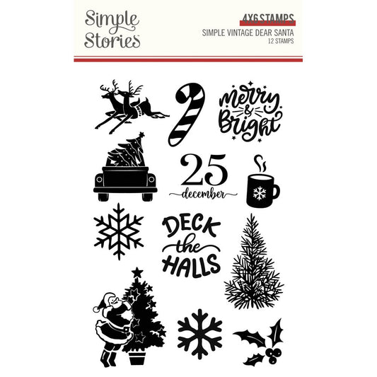 Simple Stories - Simple Vintage Dear Santa - Photopolymer Clear Stamps