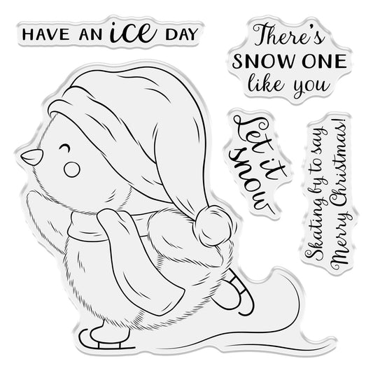 Crafter's Companion Acrylic Clear Stamp 4"X4" - Have An Ice Day