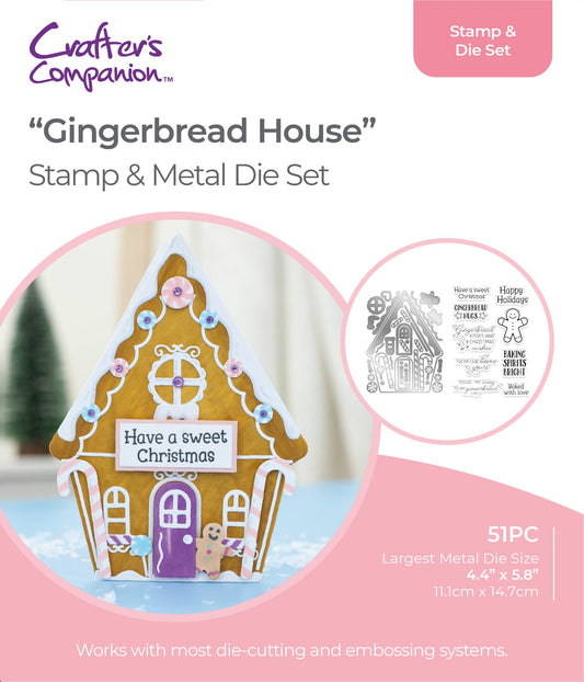 Crafter's Companion Gemini Clear Stamp & Die - Gingerbread House