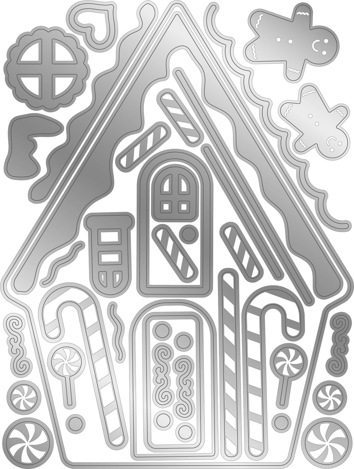 Crafter's Companion Gemini Clear Stamp & Die - Gingerbread House