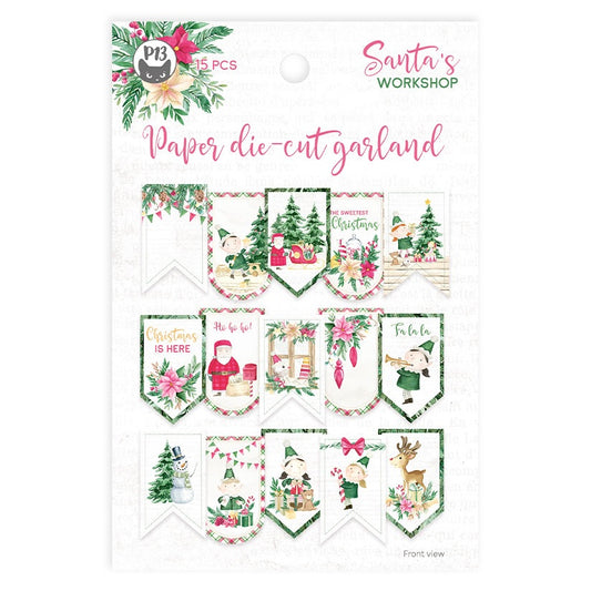 Santa's Workshop Double-Sided Cardstock Die-cuts 15/Pkg