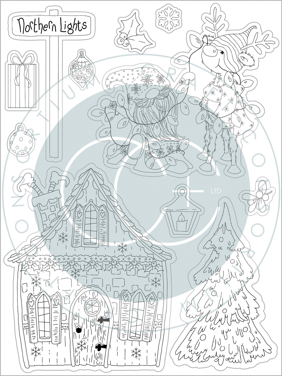 Craft Consortium Clear Stamps - Northern Lights, It's Snome Time 2